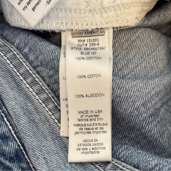 Good  American Jean cut off shorts , sz 0/25 - Picture 14 of 15